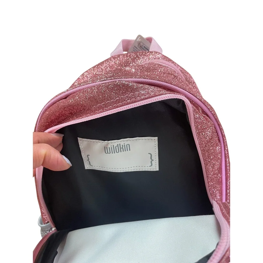 Wildkin‎ Pink Glitter Backpack Kids School Bag Shimmer Sparkle 15 Inch NWT